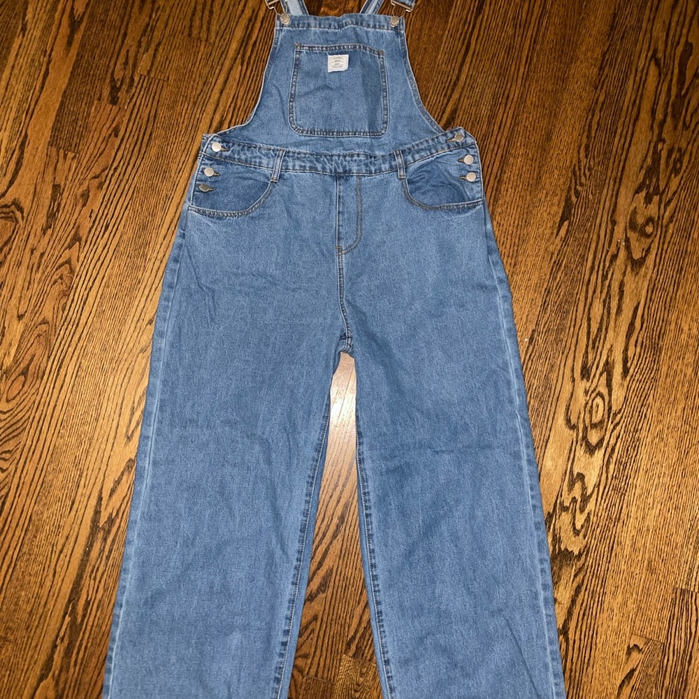 SHEIN Blue Denim Overalls